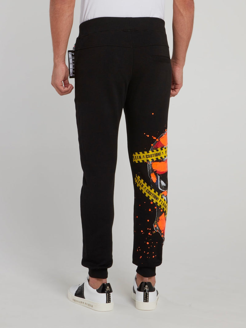Спортивные брюки с логотипом и принтом Painted Skull