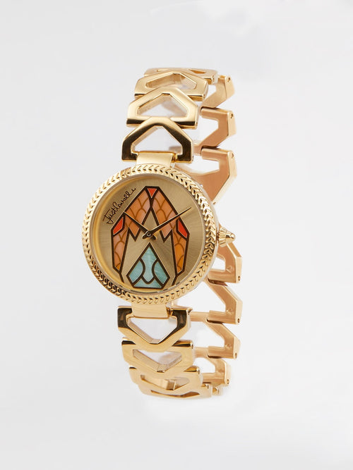 Часы из нержавеющей стали золотого цвета Magnifica