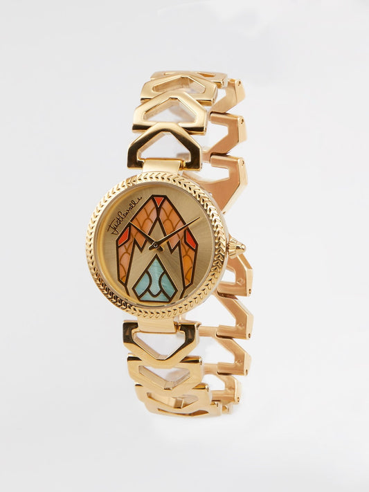 Часы из нержавеющей стали золотого цвета Magnifica