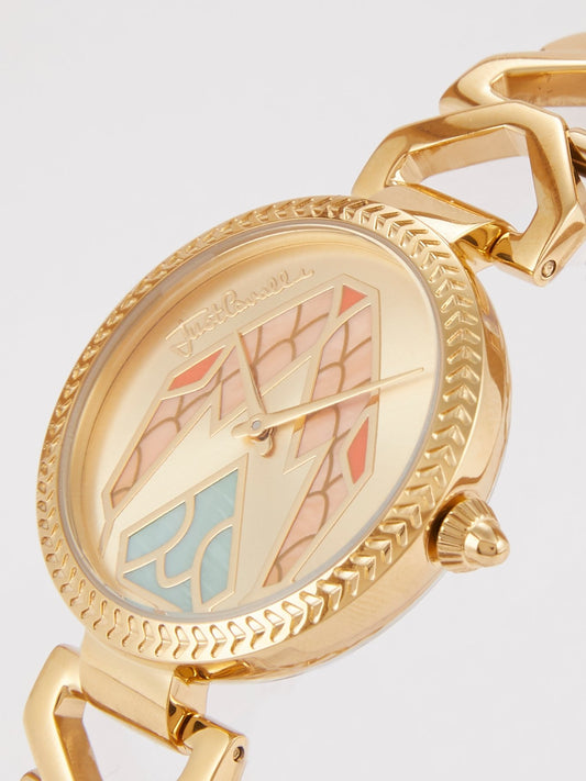 Часы из нержавеющей стали золотого цвета Magnifica