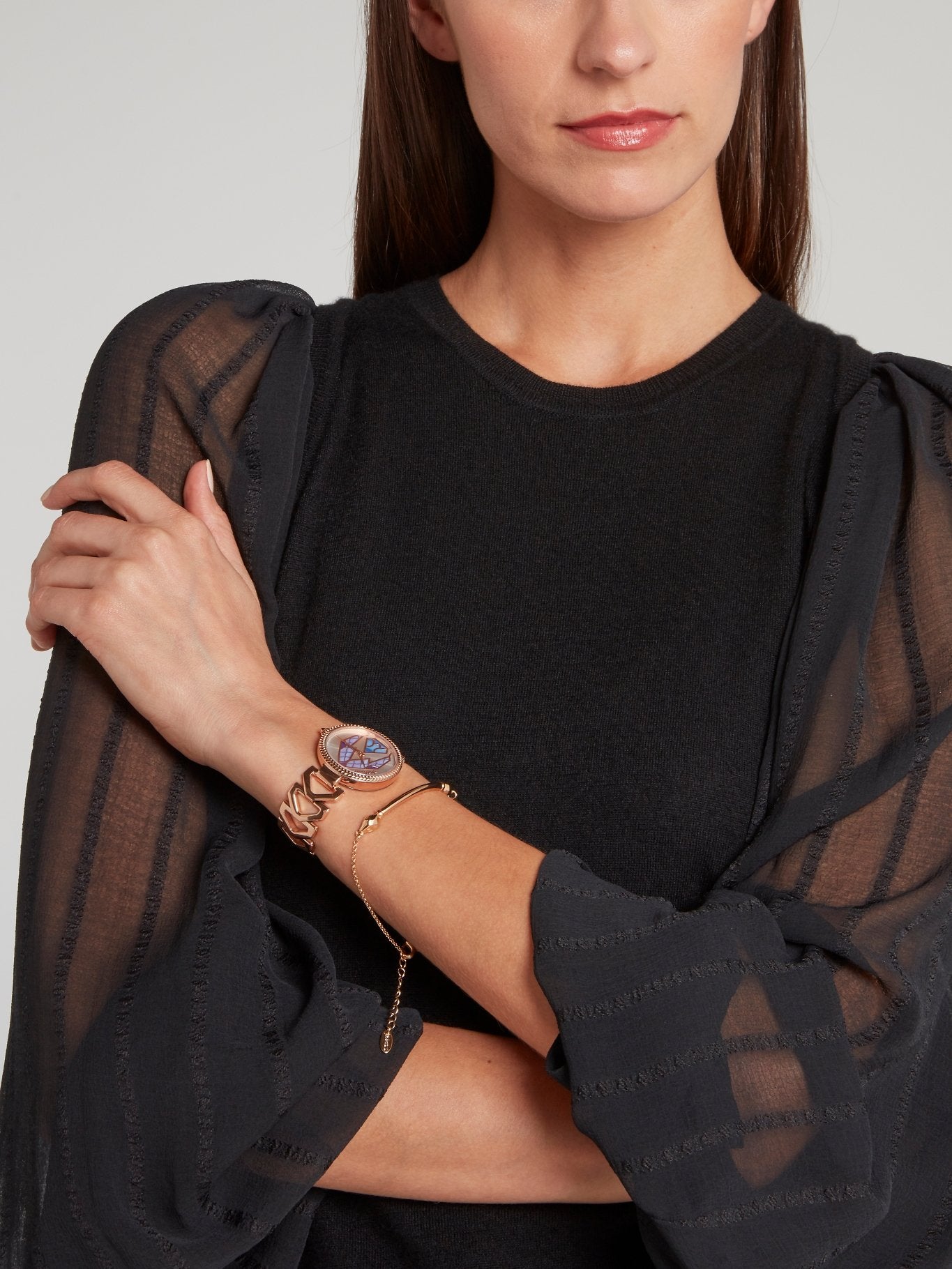 Часы из нержавеющей стали цвета розового золота Magnifica