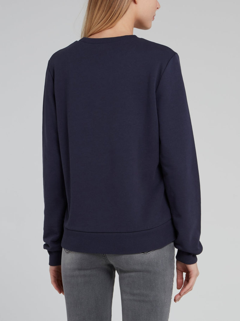 Черный свитшот с изображением скульптуры