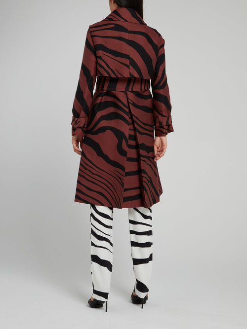 Тренчкот с анималистическим принтом