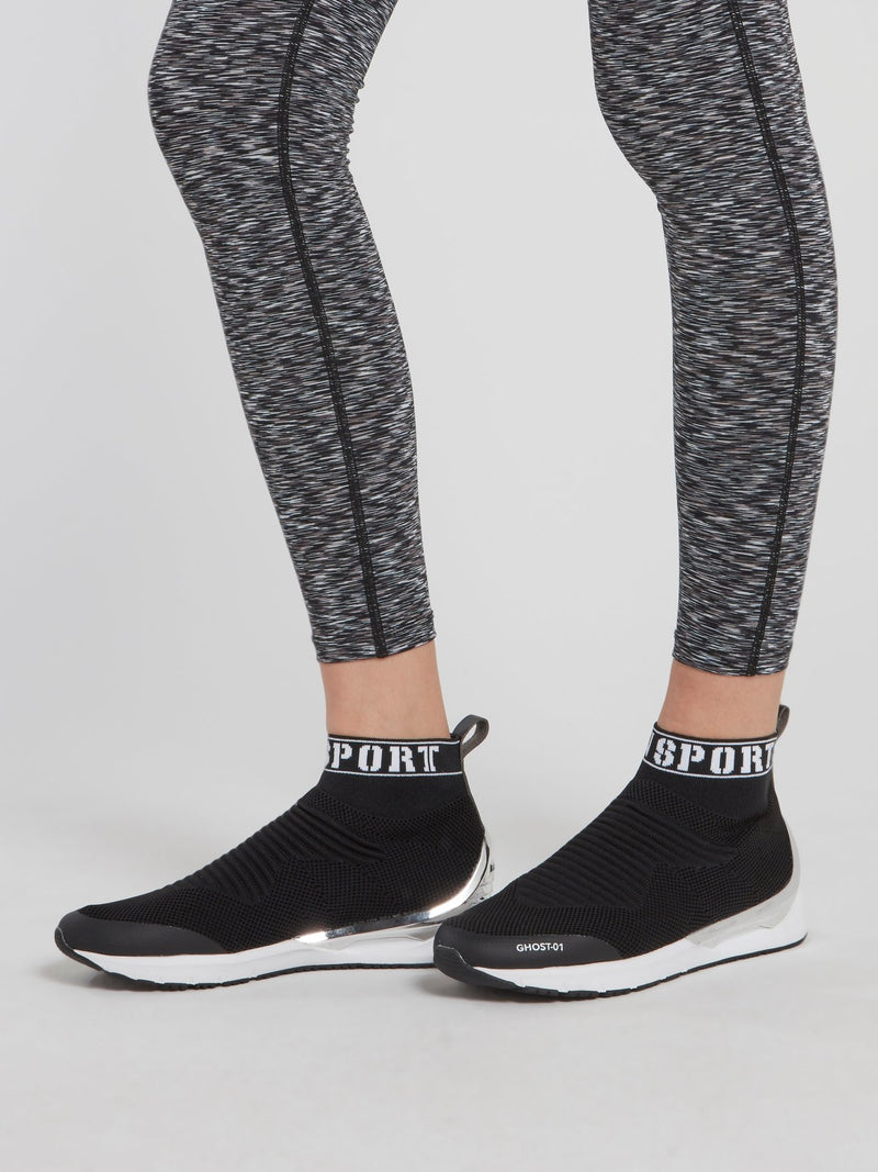 Черные кроссовки-носки