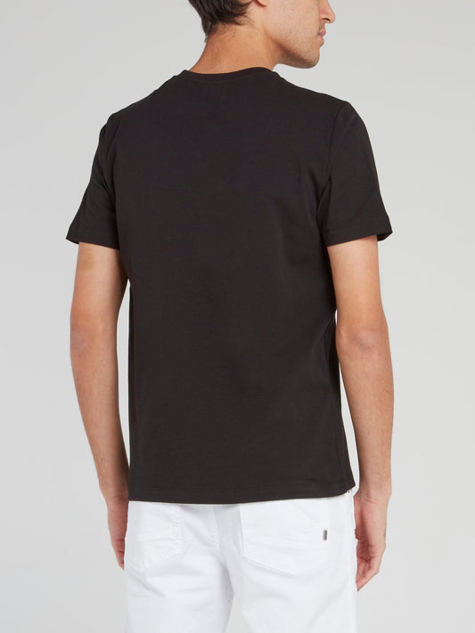 Черная футболка с логотипом Sport