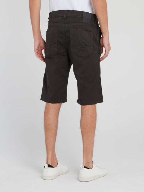 Черные прямые шорты