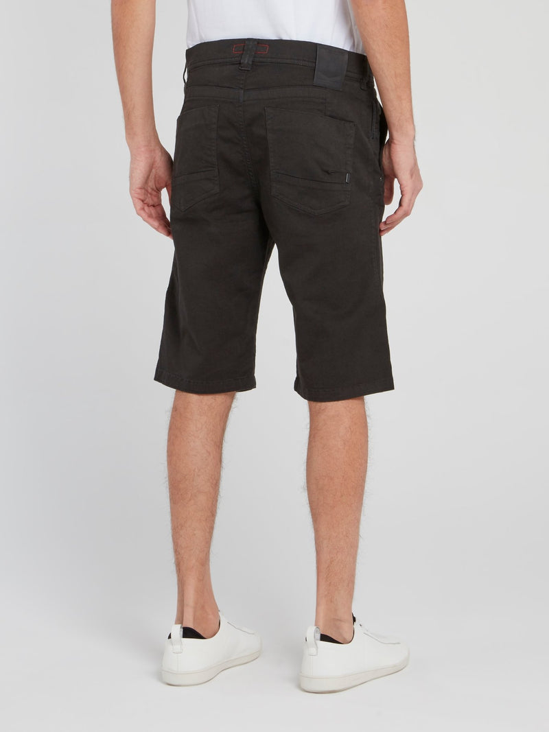 Черные прямые шорты