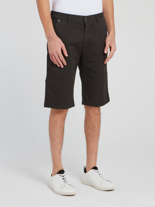 Черные прямые шорты