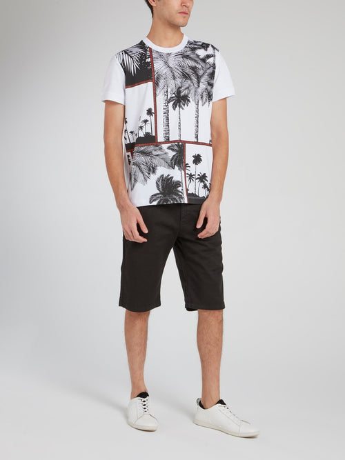 Черные прямые шорты