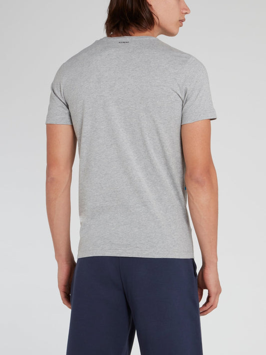 Серая хлопковая футболка с рисунком Charlie Brown