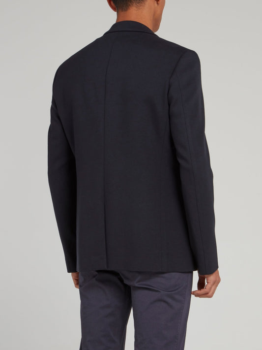 Черный пиджак с карманами