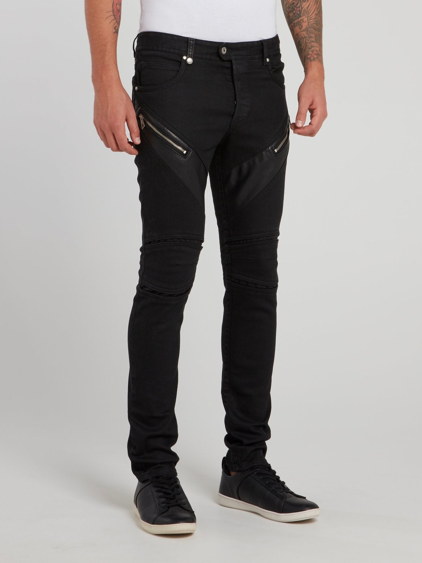 Черные брюки с молниями