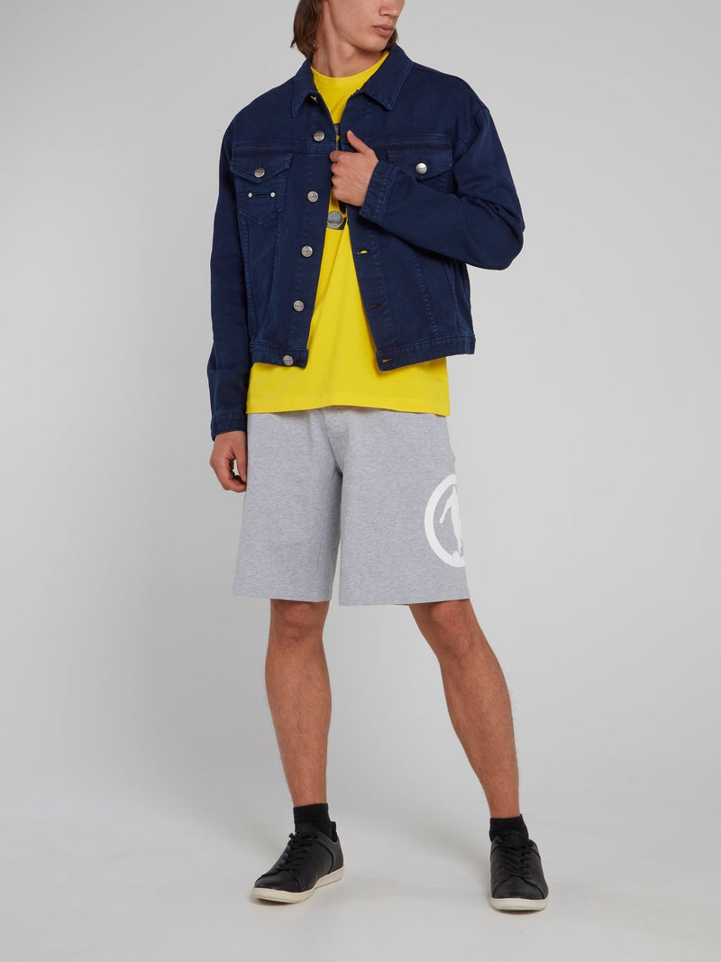 Темно-синяя джинсовая куртка