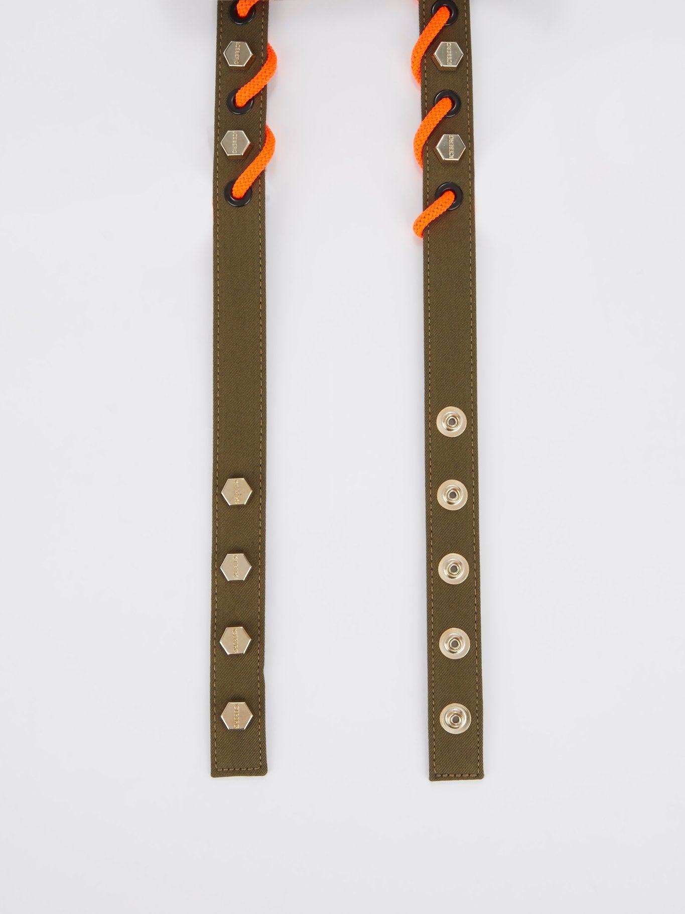 Тканевый ремень с декором в виде шнурка