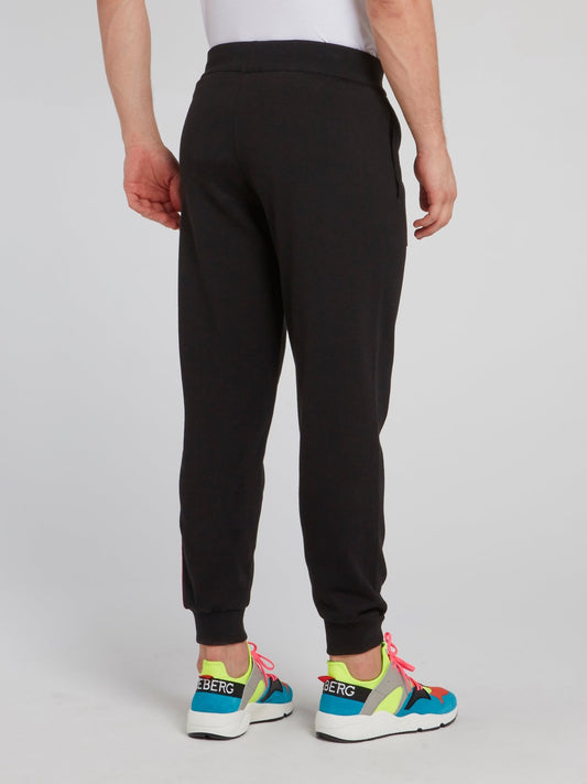 Черные спортивные брюки с логотипом