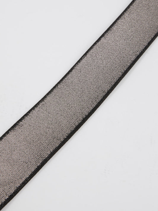 Ремень с металлическим эффектом и пряжкой в виде тигра