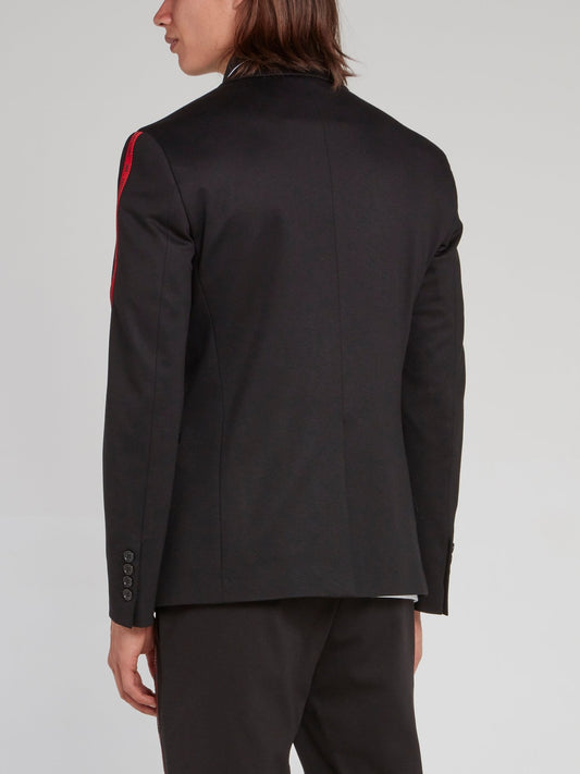 Пиджак на двух пуговицах с логотипом