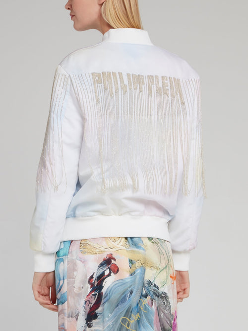 Fringe Detail Rainbow Jacket