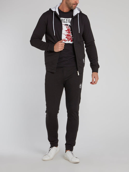 Черная толстовка с капюшоном Sport Icon