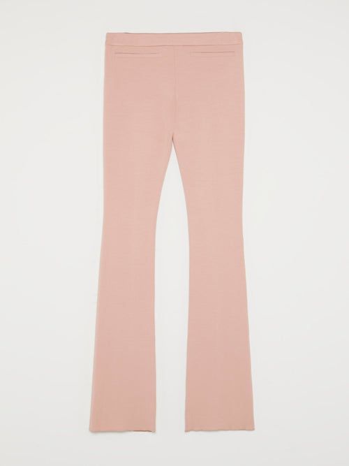 Pink Flared Waistband Trousers