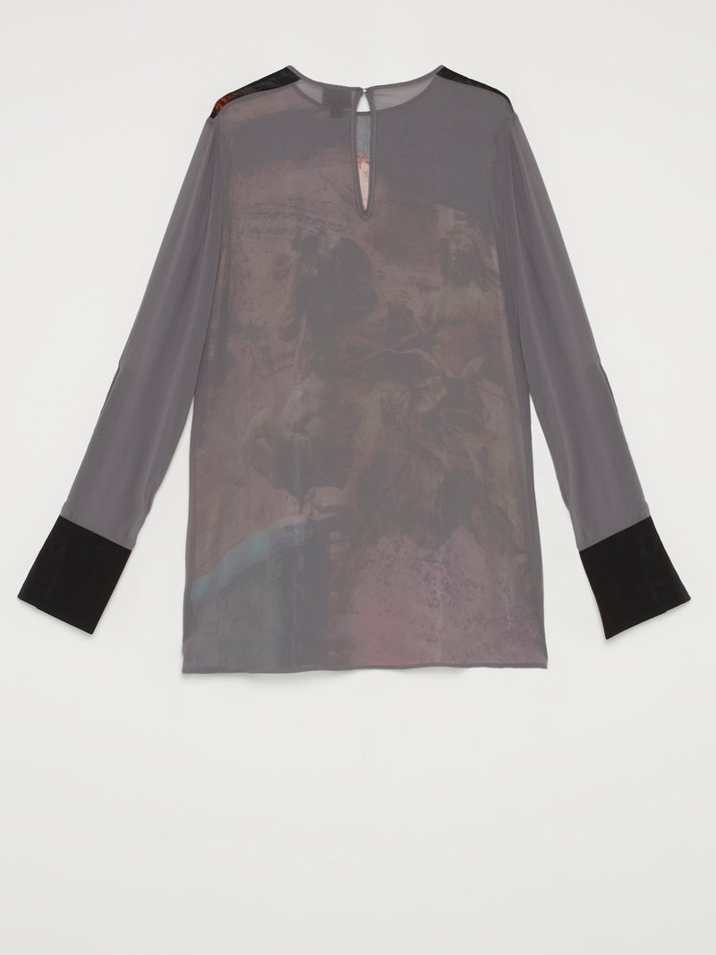 Лонгслив с абстрактным рисунком