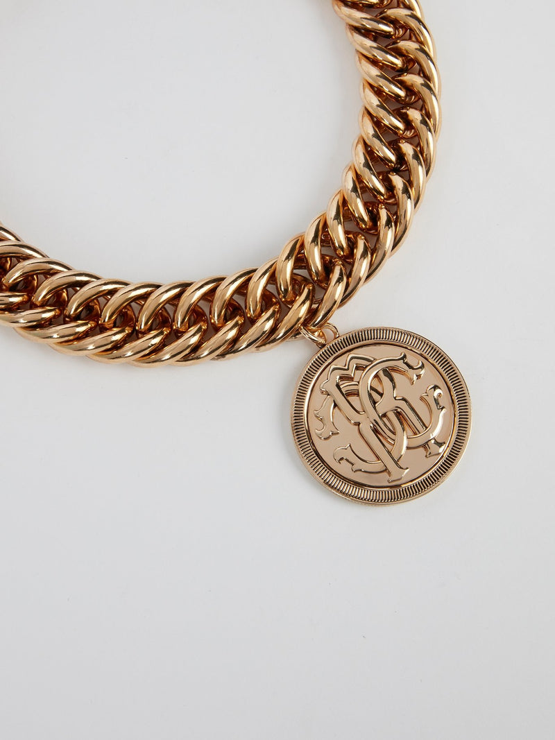 Колье в виде цепочки с застежкой тоггл из латуни