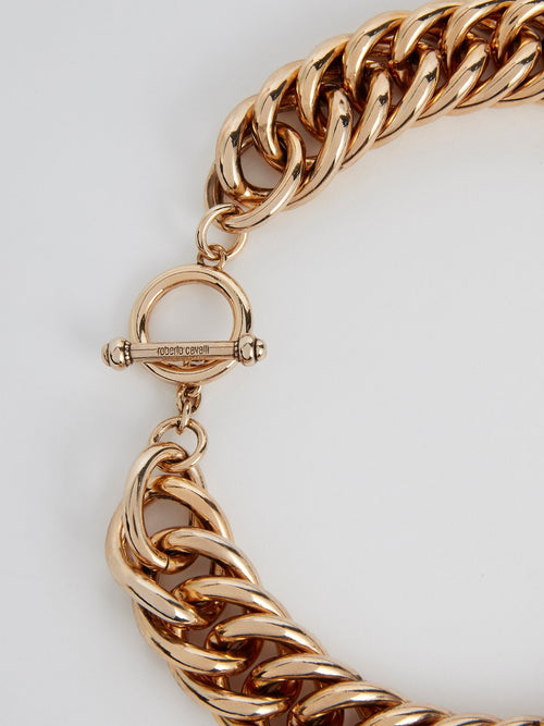 Колье в виде цепочки с застежкой тоггл из латуни