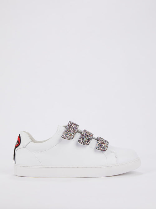 Edith Glitter Multi-Strap Sneakers