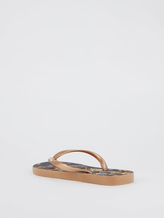 Floral Baroque Flip Flops