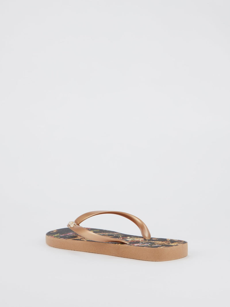 Floral Baroque Flip Flops