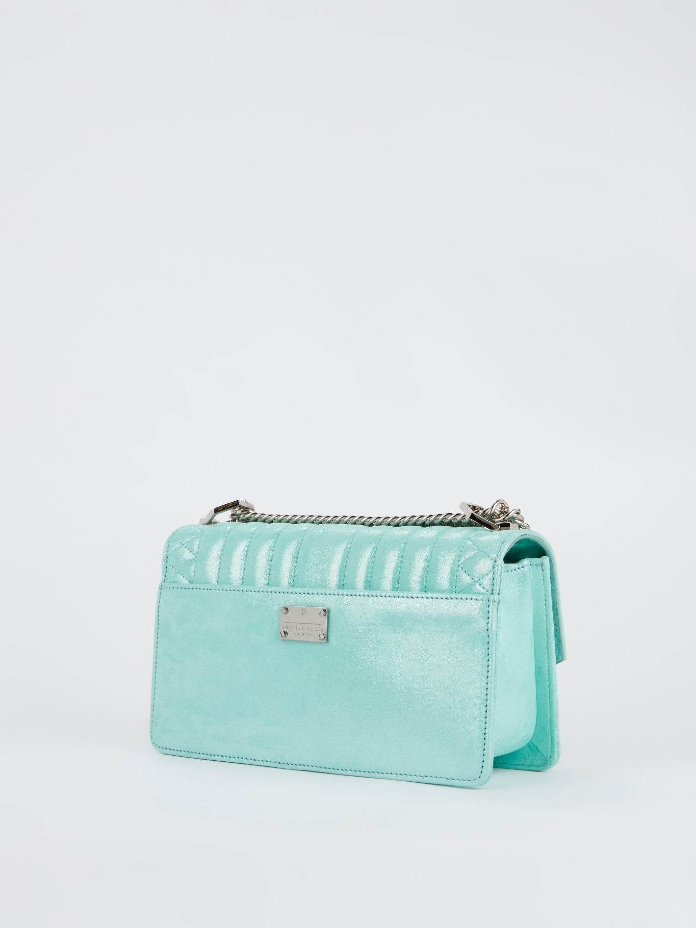 Стеганая кожаная сумка на плечо