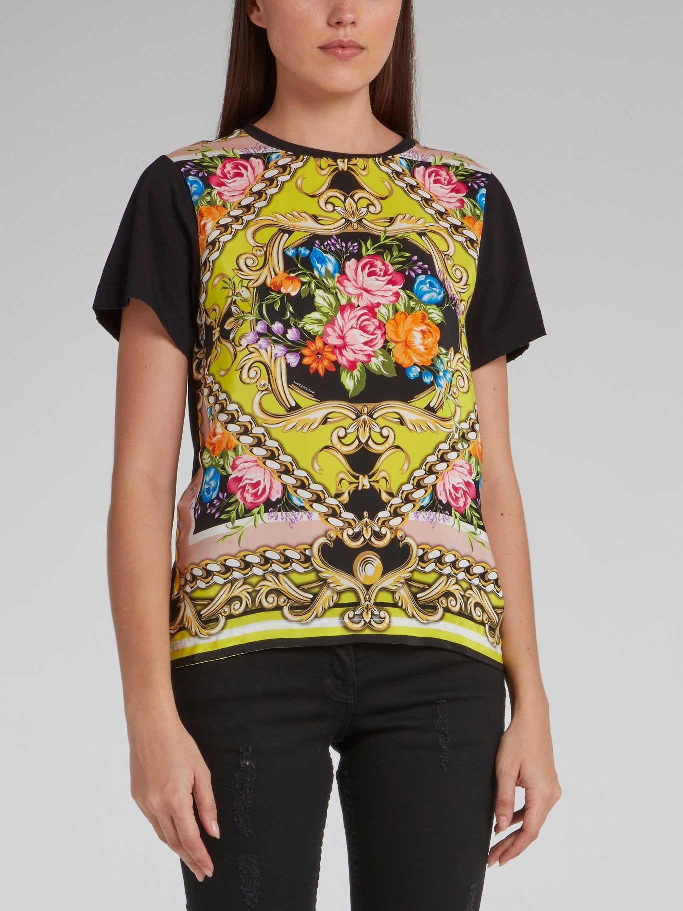 Floral Baroque Print T-Shirt