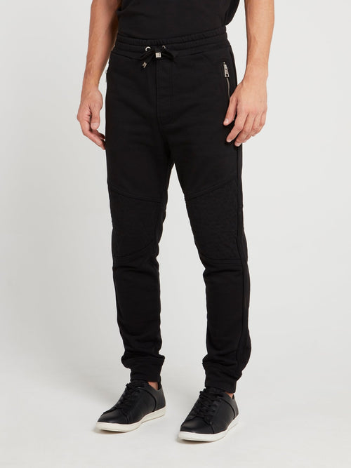 Черные хлопковые спортивные брюки на шнуровке