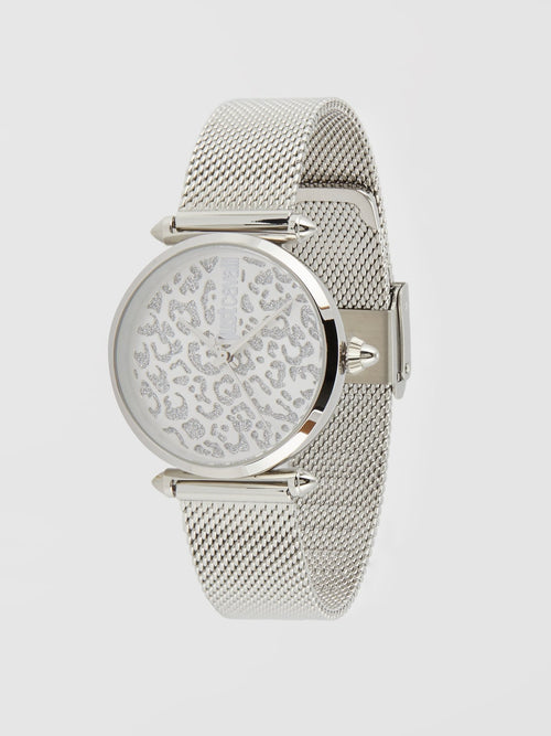 Orma Leopard Dial Siver Watch