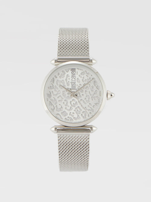 Orma Leopard Dial Siver Watch