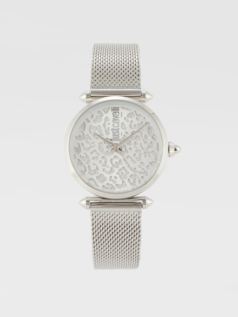 Orma Leopard Dial Siver Watch