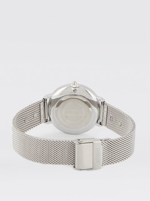 Blue Zebra Effect Steel Watch