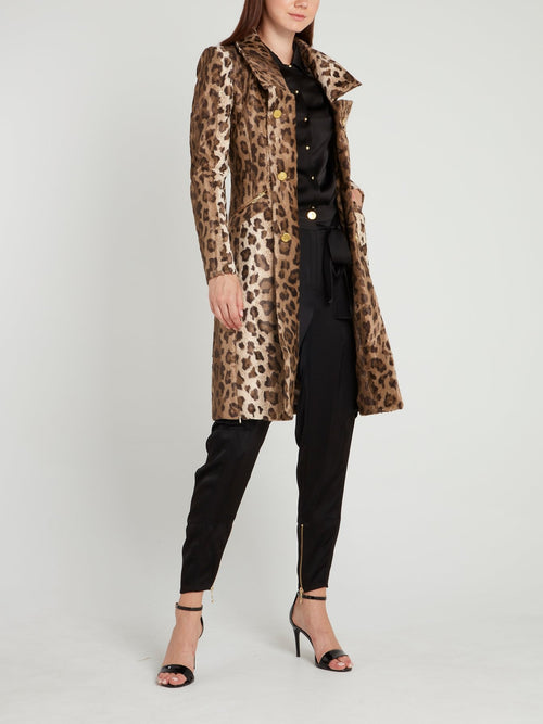 Черная вискозная рубашка на пуговицах