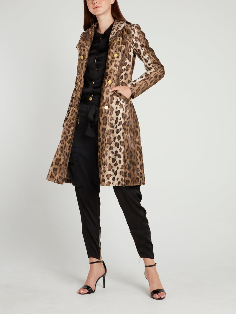 Черные брюки карго с завязкой спереди