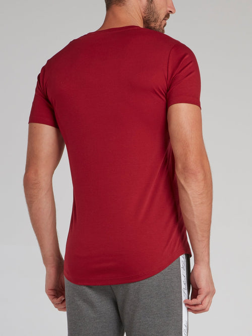Stonebridge Red Appliquéd Crewneck T-Shirt
