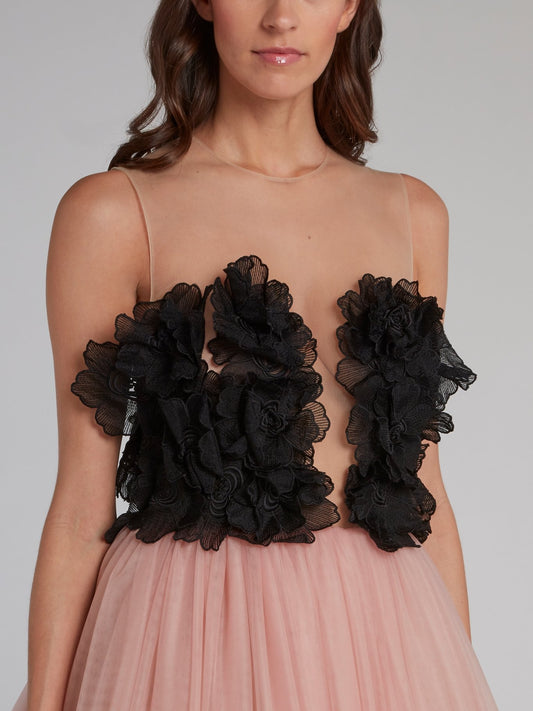 Pink Tulle Ball Gown