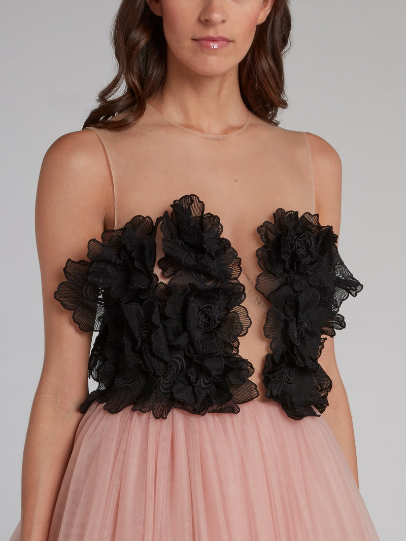 Pink Tulle Ball Gown