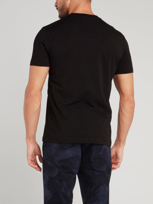 Черная футболка с логотипом Sport