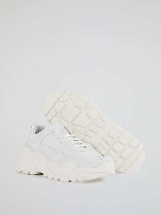 White Runner Original Platform Trainers