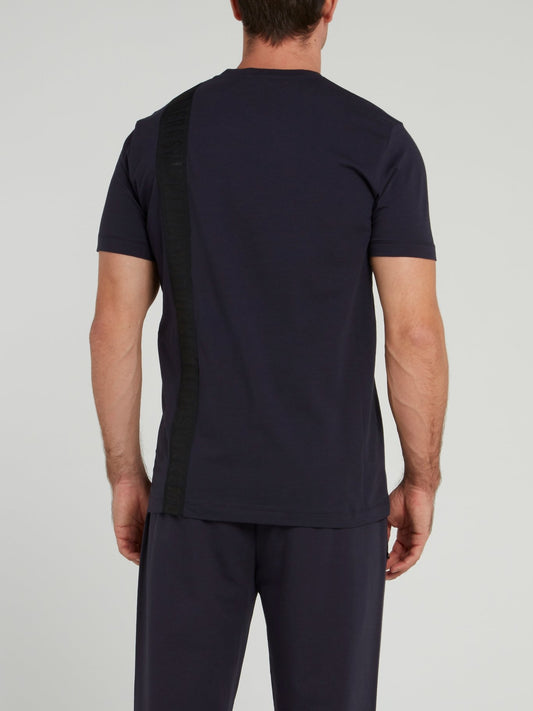 Темно-синяя футболка с логотипом