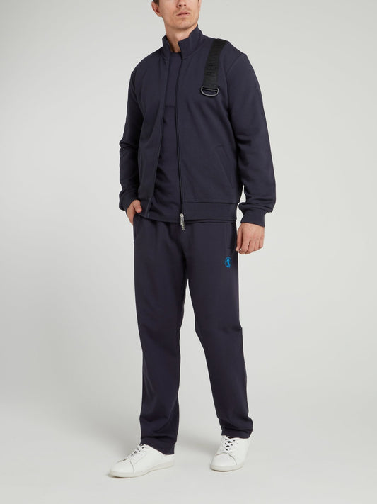 Темно-синяя футболка с логотипом