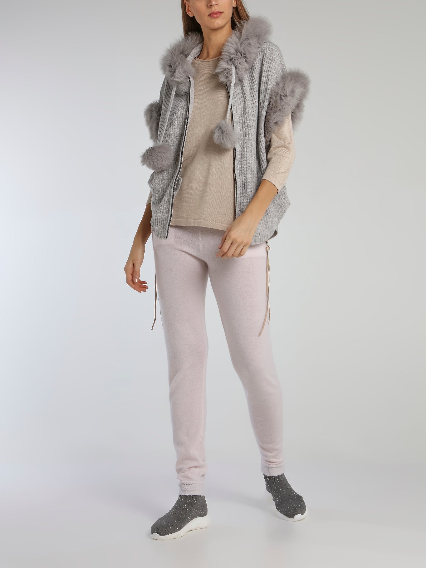 Jimi Pink Waistband Knitted Track Pants