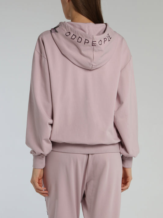 Purple Logo Hooded Sweatshirt