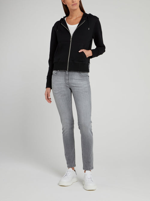 Черная куртка на молнии