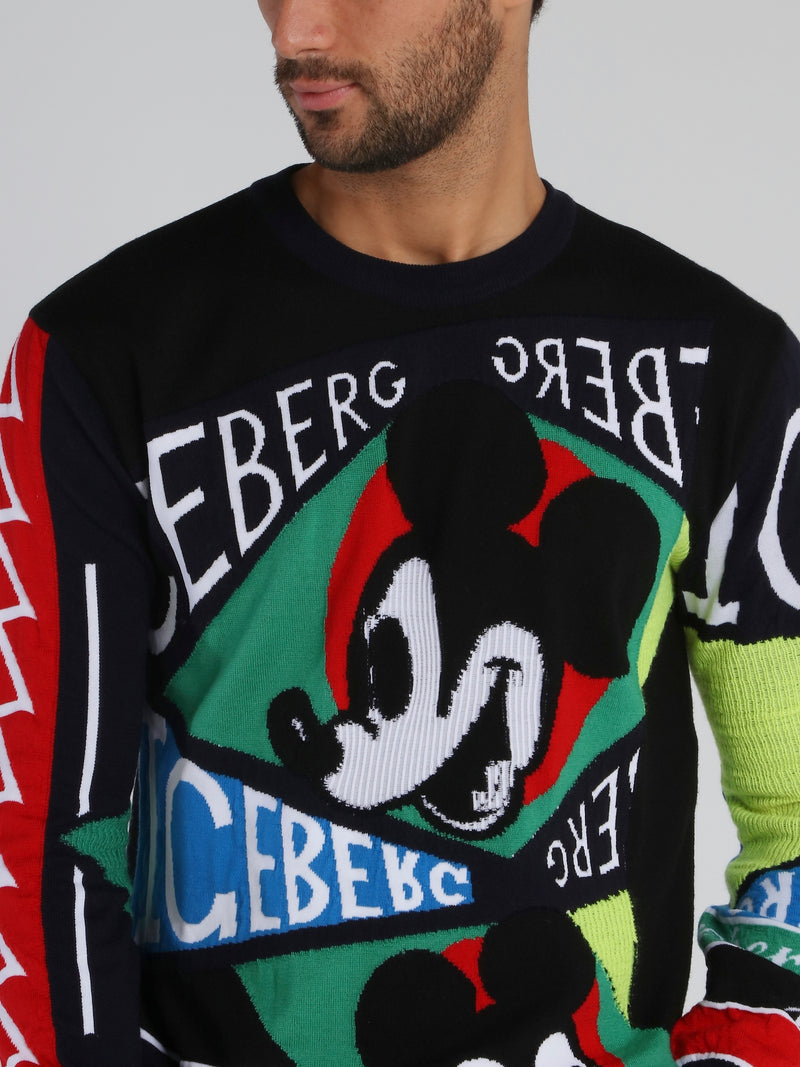 Mickey Mouse Round Neck Jumper